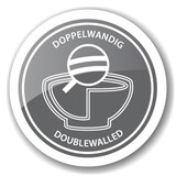 thumbnail of Flaschenkühler Nebraska, doppelwandig, Edelstahl hochglanzpoliert, Höhe 20 cm, Durchmesser 12 cm