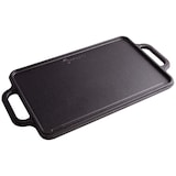 thumbnail of Victoria Plancha Cocina Hierro Fundido Curado Inducción Parrilla Reversible 33X21cm para Fuego Barbacoa, VIC-36058, Negro