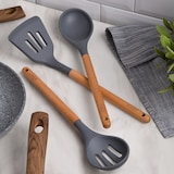 thumbnail of San Ignacio - Juego de 3pc sarten ø16/20/24cm en Aluminio Prensado Inducción con Juego de 3 Utensilios y Cuchillos con Soporte Universal Daimiel
