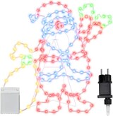 thumbnail of vidaXL Santa Claus Licht Mehrfarbig 58.5 x 60 x 1.3 cm Eisen