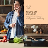 thumbnail of Virtuosa 3 Slim Kochfeld 3 Felder 5000 W Dualzone Timer Keramik Schwarz