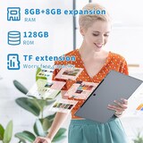 thumbnail of Tablette Tactile Android 14 Pouces 8GB 128GB Écran FHD Dual WiFi GPS Gris YONIS