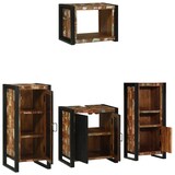 thumbnail of vidaXL Badezimmermöbel Set 4 pcs Mehrfarbig Massives recyceltes Holz