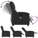 thumbnail of vidaXL Massagesessel Relaxsessel Echtleder Schwarz