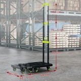 thumbnail of 4goodz opvouwbare Plateauwagen Kunststof 49x35x102cm - groen