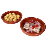 thumbnail of 12er Set Tonschale Bruno Cazuela L Ø 20 cm glasierte Schalen Mediterran Tonware Antik