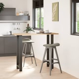 thumbnail of Pieds De Table De Bar Anthracite 2 Pièces 40 X (110 111) Cm Acier
