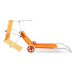 thumbnail of CASARIA® Alu Strandliege Klappbar Sonnenliege mit Dach Rollen Kissen Gartenliege Orange