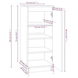 thumbnail of Helloshop26 - Schuhschrank Schuhaufbewahrung Möbel für Eingangsbereich/Flur/Wohnzimmer 35 x 35 x 80 cm massives braunes Kiefernholz 02_0021352