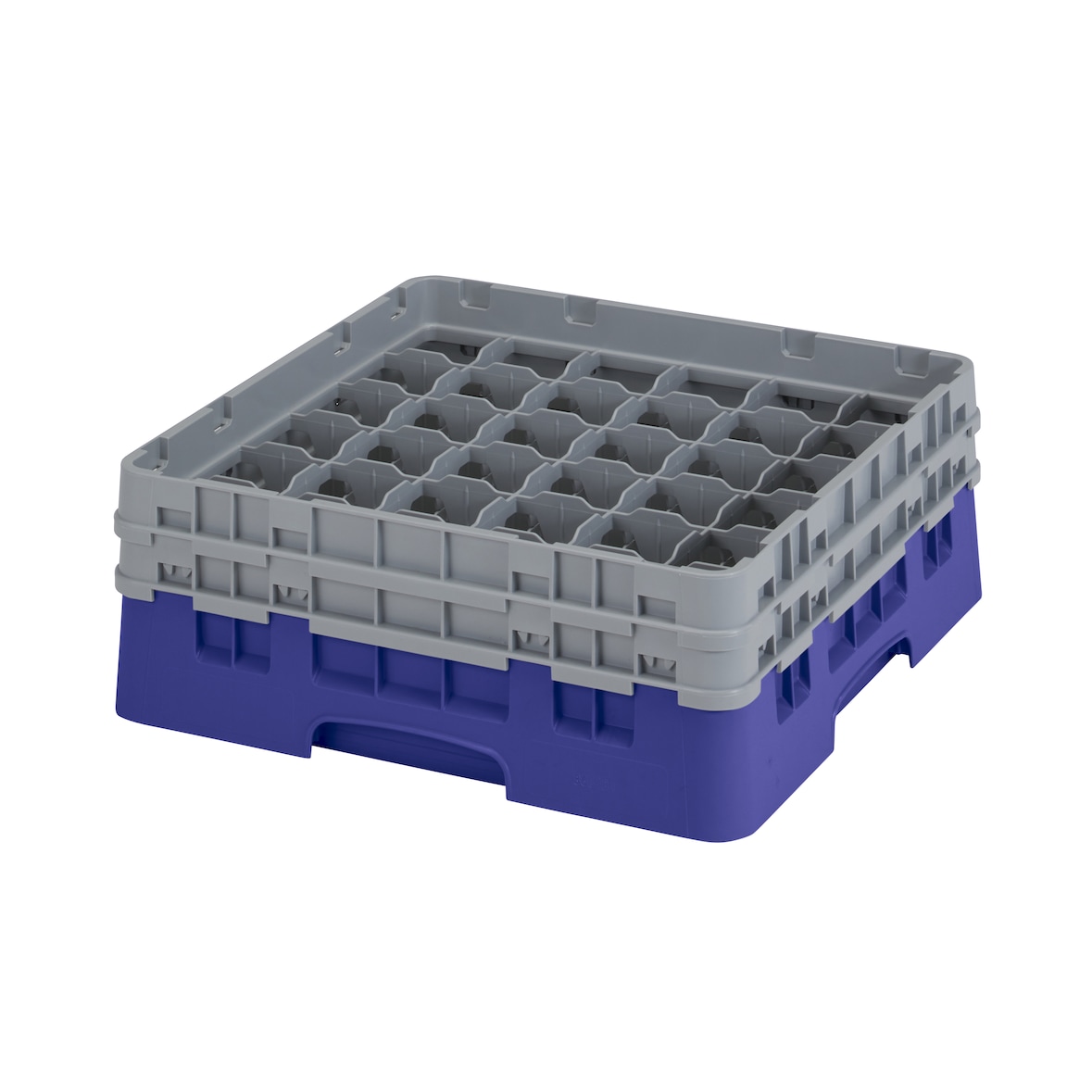 CAMBRO - 36S434-186 - Casiers de lavage 36 comp. - 7,2 cm Ø máx. - Haut max 13,5 cm - 50 x 50 x 18,4 cm - Bleu Marine