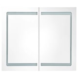 thumbnail of Helloshop26 - Mueble de baño con espejo LED 80 x 12 x 68 cm blanco brillo 02_0006584