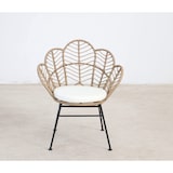 thumbnail of Garden Friend Salotto Fiji in acciaio e polyrattan set composto da un tavolo e due sedie colore nero, naturale e bianco