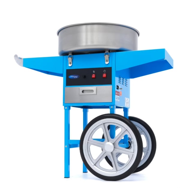 Machine à barbe à papa - diamètre 52 cm - Bleu - avec chariot - Maxima