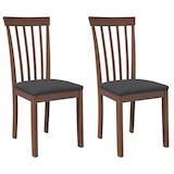 thumbnail of Chaises à manger coussins 2 pcs marron bois massif caoutchouc Modèle Vega Executive Élite