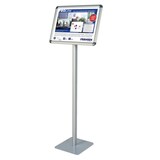 thumbnail of FRANKEN Infodisplay Standard A3 quer, 120 cm Gesamthöhe, freistehend, tragbar, Aluminiumrahmen, BS0902