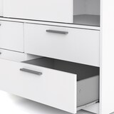 thumbnail of Line Kleiderschrank Schiebetürenschrank mit 2 Türen und 4 Schubladen, weiss.