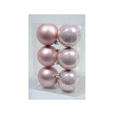 thumbnail of Decoris box 6 sfere rosa cipria 80 mm 022114