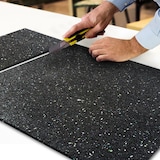 thumbnail of Bautenschutzmatte Gummigranulatmatte - UV-beständig - Reißfeste Trennschicht - 62,5 x 100 cm / 0,5 cm