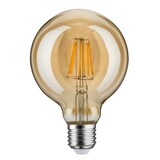 thumbnail of Paulmann 1879 LED Globe E27 230V 450lm 6W 1700K dimmbar Gold 28521