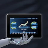 thumbnail of Luxus 4D Ganzkörper Massagesessel mit intelligenter SL-Schiene, Wärmetherapie, Bluetooth & Tiefenmassage Schwarz L155xB76xH116cm /GH-G6Hei/