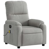 thumbnail of vidaXL Massagesessel Elektrisch Hellgrau Mikrofasergewebe