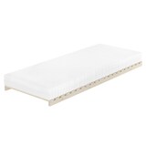 thumbnail of Niederflurbett metallfrei 80x200 Futon metallfreier Lattenrost, Fichte unbehandelt V-60.97-08 mit Matratze