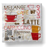 thumbnail of Sovie HOME Serviette Cafe Latte in Braun aus Tissue 33 x 33 cm, 20 Stück - modern Kaffee Cafe Frühstück