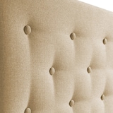 thumbnail of Testiera Oslo rivestita in tela 160x100 cm color beige, gambe di legno