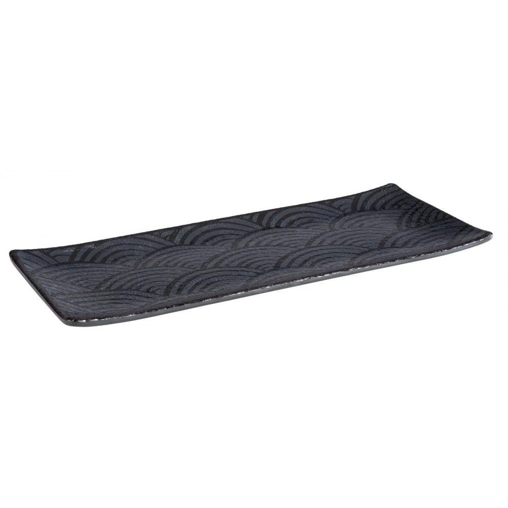 Tablett -DARK WAVE- 29 x 12 cm, H: 1,5 cm
