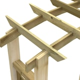 thumbnail of Arche en treillis 110x60x210 cm Bois de pin massif imprégné Modèle AbriLuna 77