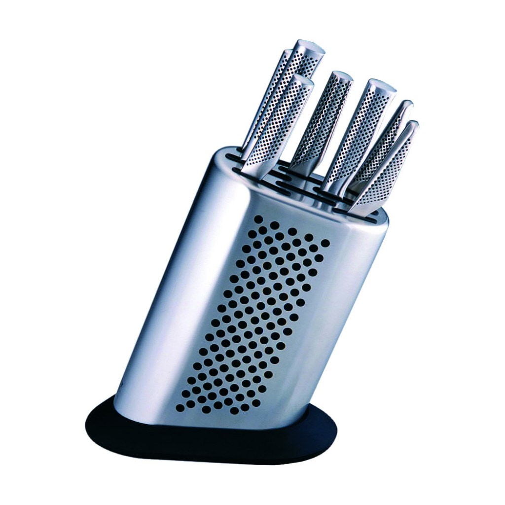Global Bloc porte couteaux inox pour 8 pièces Global - 120310