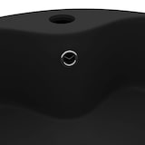 thumbnail of vidaXL Wastafel met overloop 36x13 cm keramiek matzwart