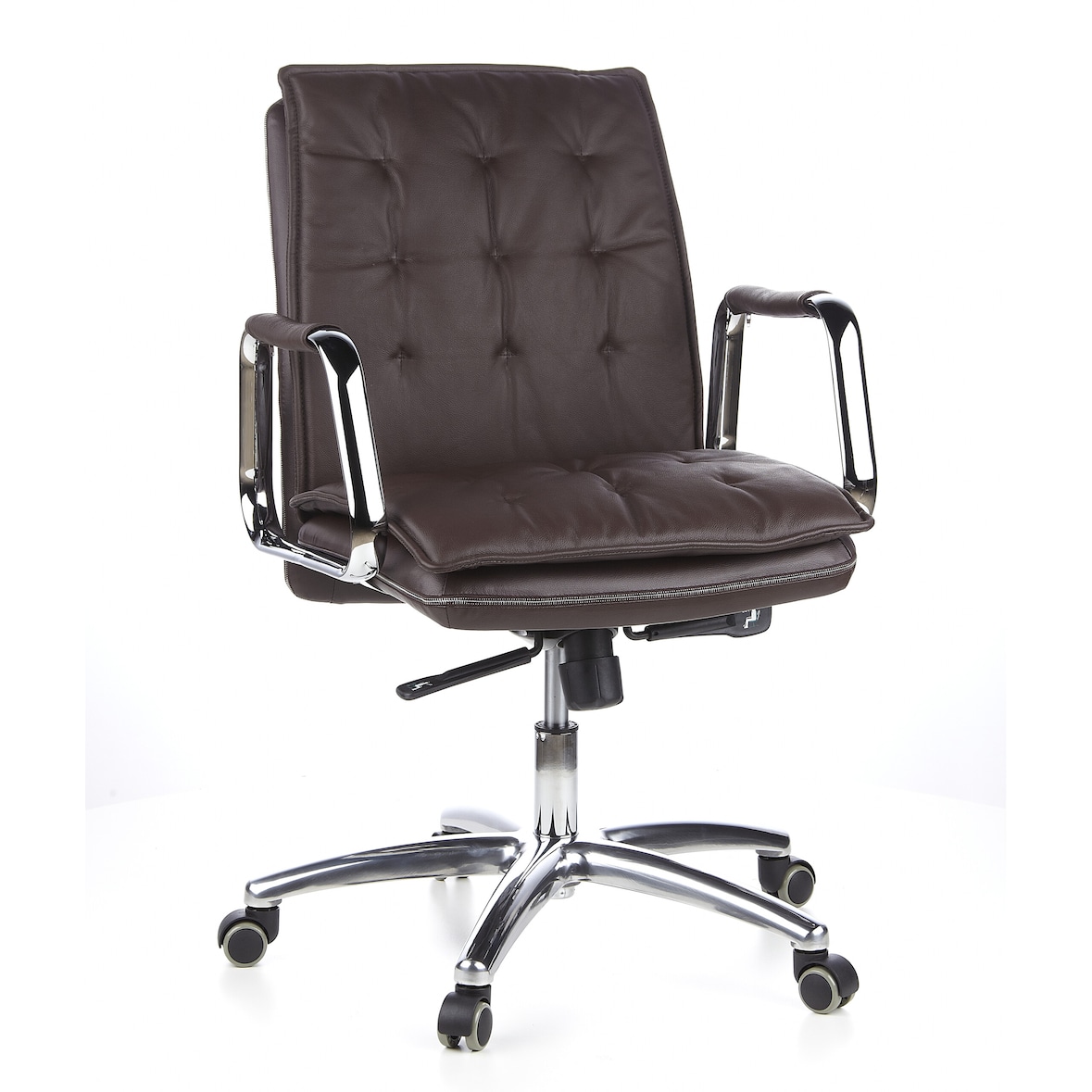 Bürostuhl / Chefsessel VILLA 10 Nappaleder braun hjh OFFICE