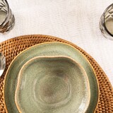 thumbnail of Assiette à dessert Silva 21 cm x6 -  Vert Rond Grès Table Passion 22.00x22.00 cm
