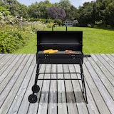 thumbnail of Relaxdays Holzkohlegrill, XXL Grillwagen mit Deckel, verstellbare Belüftung, stabil, HBT: 96,5 x 103 x 64,5 cm, schwarz