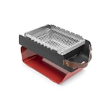 thumbnail of Favilla FUMO Holzkohlegrill – Kompakter 2-in-1 Grill mit Edelstahlrost, Spießhalterung & Tragetasche
