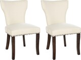 thumbnail of CHEFGASTRO 2er Set Esszimmerstuhl LOUISVILLE Stoff antik-dunkel HxBxT 90x52x59cm Stoff Creme Küchenstuhl