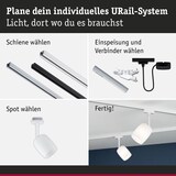 thumbnail of Paulmann URail Schienenspot BlossomG9max. 10Wdimmbar 230V Signalweiß 94881