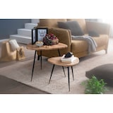 thumbnail of Industrial Style Beistelltische, 2er Set aus Holz und Metall, 60x51x60 cm und 42,5x37x42,5 cm, 30 kg/25 kg Belastbarkeit | Kadima Design