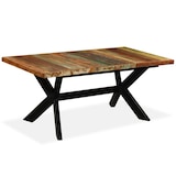 thumbnail of vidaXL Eettafel massief oud hout en stalen frame 180 cm