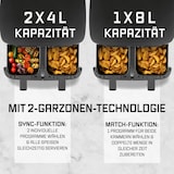 thumbnail of GOURMETmaxx Doppelkammer-Heißluftfritteuse 2 x 4 L - Touch, Timer, 10 Programme
