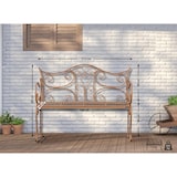 thumbnail of Banc de jardin au style antique Tara en fer forgé Marron antique
