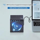 thumbnail of Mini Imprimante Thermique Rapide 80mm Tickets Loterie Sports Caissier EU Plug YONIS