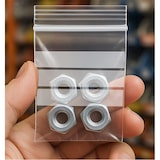 thumbnail of MONOUSO - Saco Polietileno Fecho zip e Banda Escrever 4x6cm G200 (100 Uds)