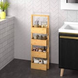 thumbnail of WellHome - Organizador de banheiro de bambu com 4 camadas, 88 cm