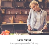 thumbnail of Klarstein Balzac Silent 60 Dunstabzugshaube 250W 3 Stufen 604 m³/h LED EEK A Silber