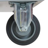 thumbnail of PROREGAL Rollwagen mit 4 Schlitzplatten | HxBxL 126x106x73cm | Lichtgrau