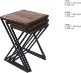 thumbnail of Skye Decor, Z- Z Zigon PUQ, Nussbaumfarbe,Schwarz, Couchtische, 60,8x40x40 cm, 100% Kiefernholz