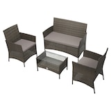 thumbnail of SVITA BROOKLYN polyrattan zitgroep loungeset tuinset grijs