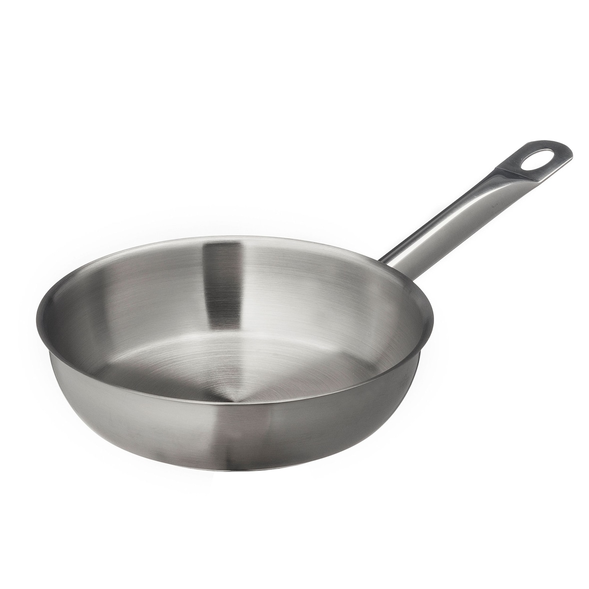 METRO PROFESSIONAL Bratpfanne, Edelstahl 18/10, Ø 20 cm, Höhe: 6 cm, unbeschichtet, Induktion, ofenfest